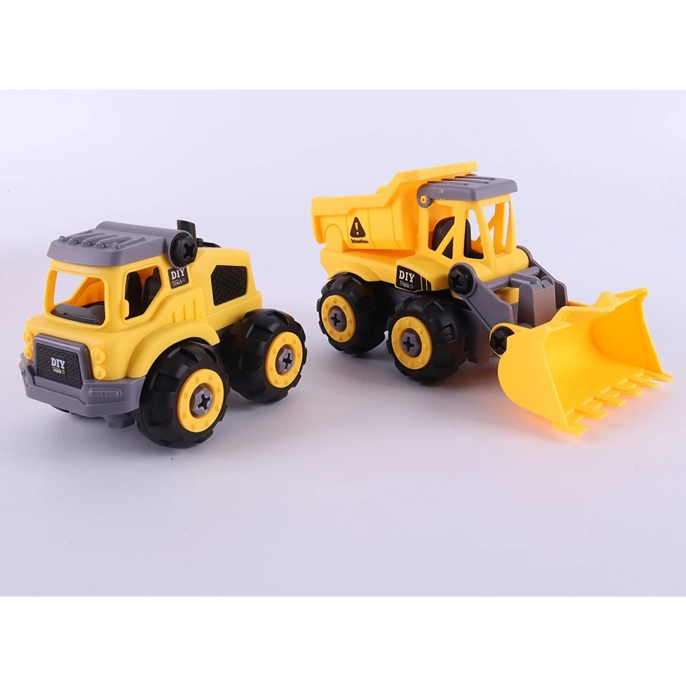 Okiedog DIY Truck Assembly Bulldozer with Koper - Mainan Bongkar Pasang Anak SNI