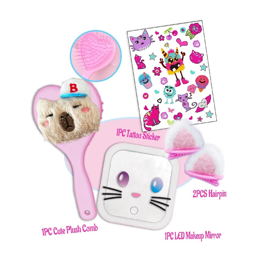 Tokidas Fashion Makeup Hair Collection - Mainan Makeup Rambut Wajah Untuk Anak Perempuan