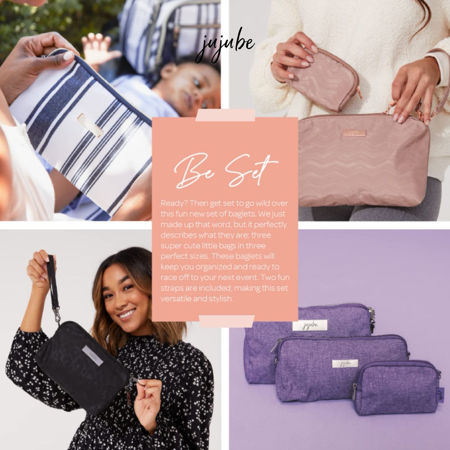 Jujube Be Set - Tas Organizer Praktis Traveling 3 in 1