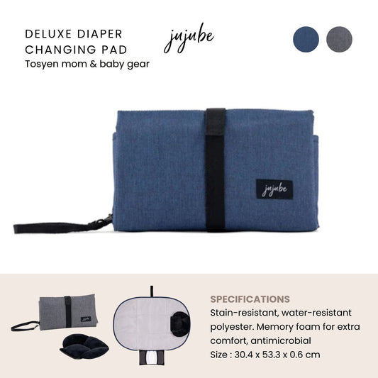 Jujube Deluxe Diaper Changing Pad - Alas Ganti Popok Bayi Waterproof Portable