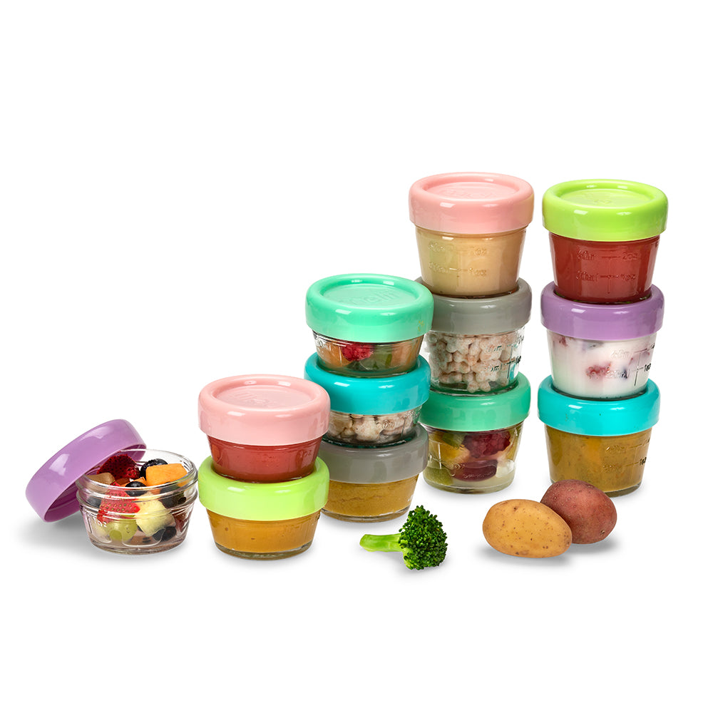 Melii Baby Glass Food Container - Toples kaca tempat penyimpanan makanan