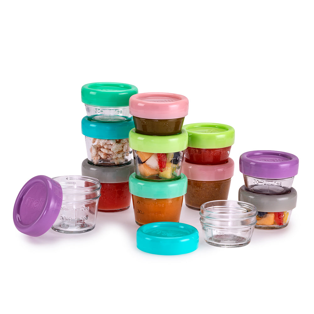 Melii Baby Glass Food Container - Toples kaca tempat penyimpanan makanan