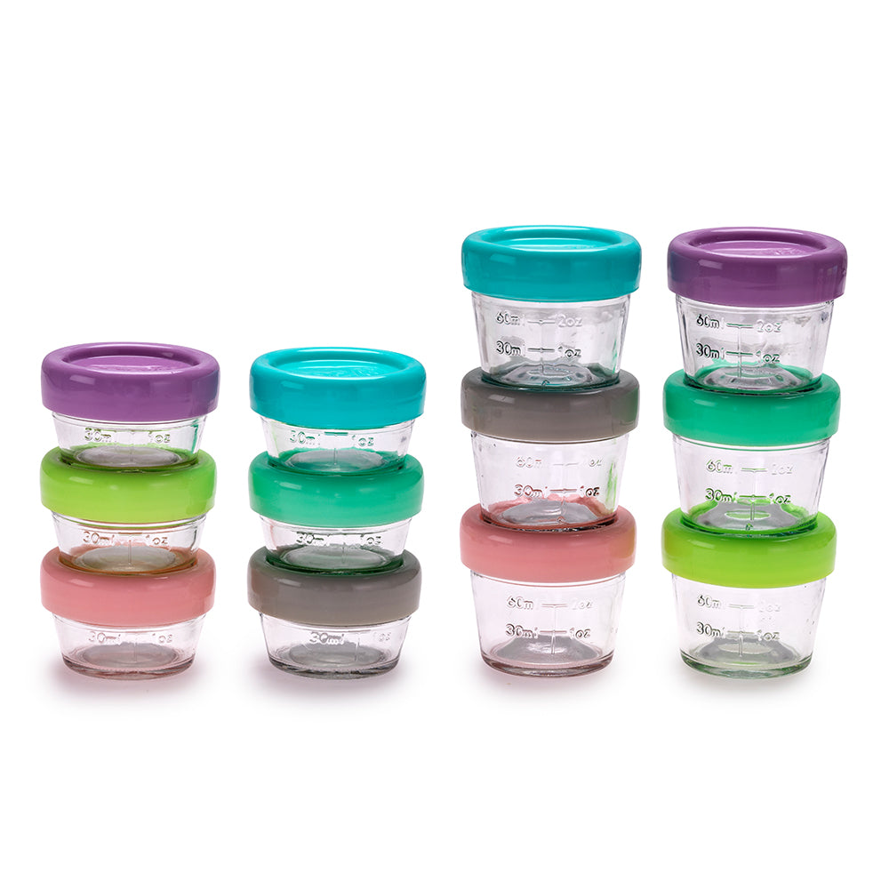 Melii Baby Glass Food Container - Toples kaca tempat penyimpanan makanan