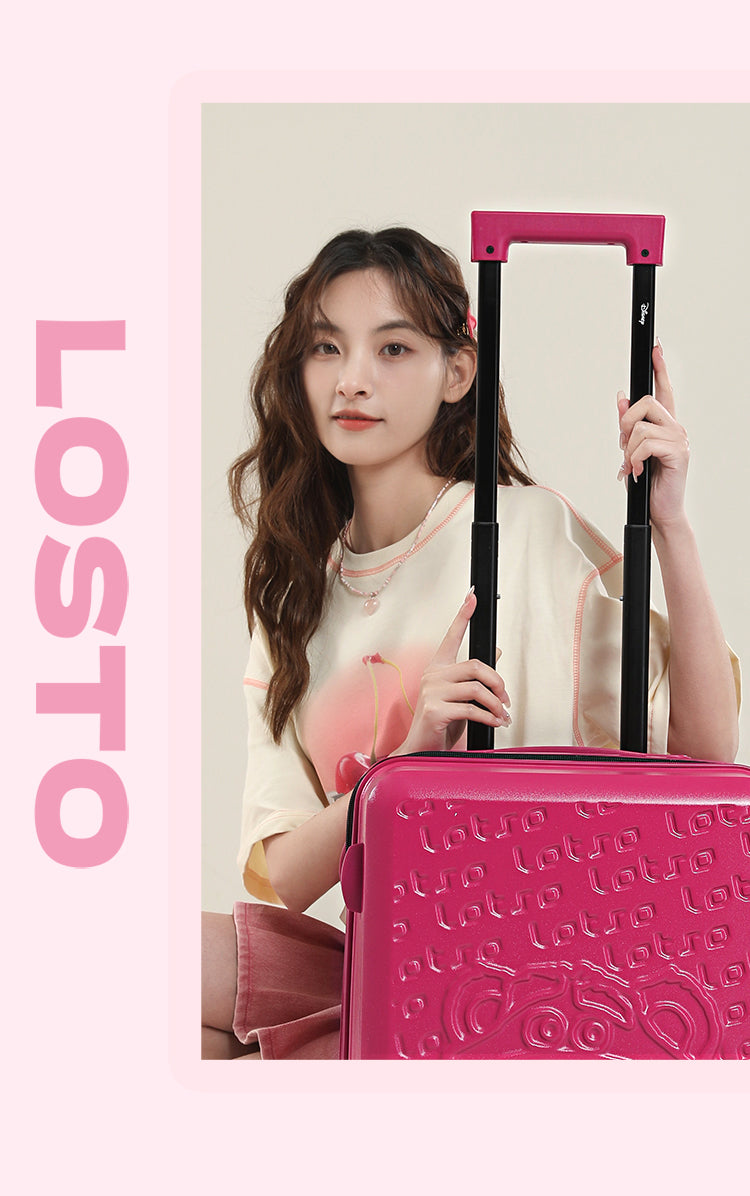 Mesuca Lotso Traveling Suitcase 20" - Koper Travel Disney Premium Tahan Banting