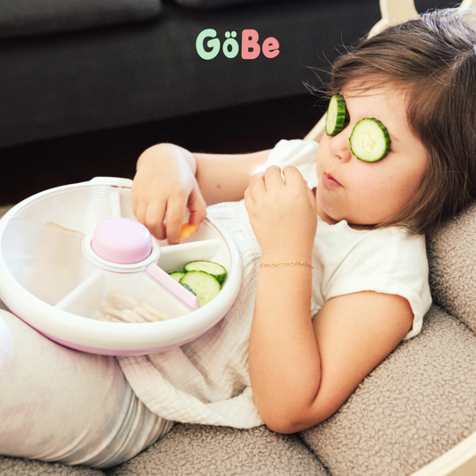GoBe Kids Large Snack Spinner - Snack Container - Tempat Camilan Anak - Tempat Camilan Putar - Snack Putar Premium