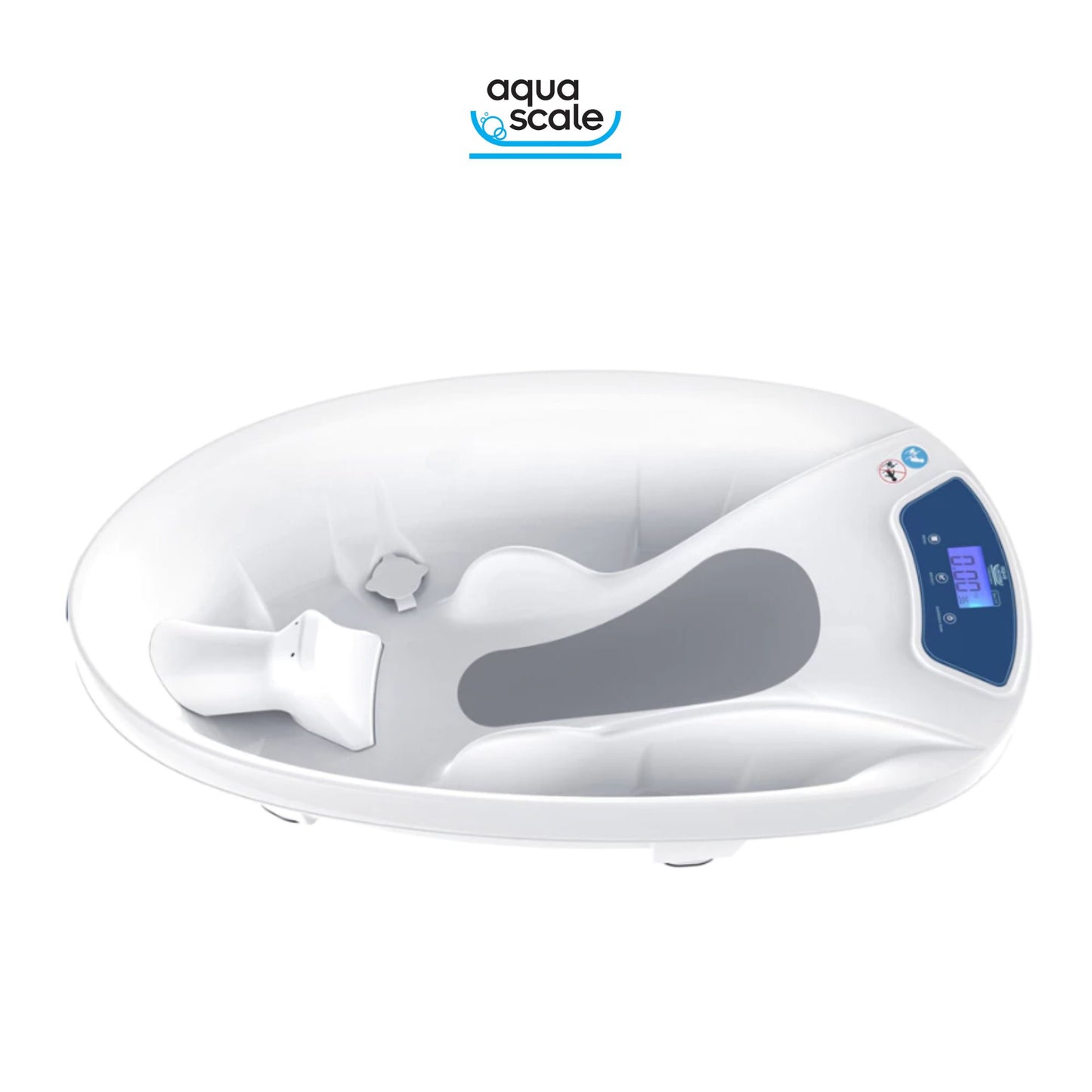 AquaScale 3in1 – Bak Mandi Bayi Digital + Timbangan & Termometer