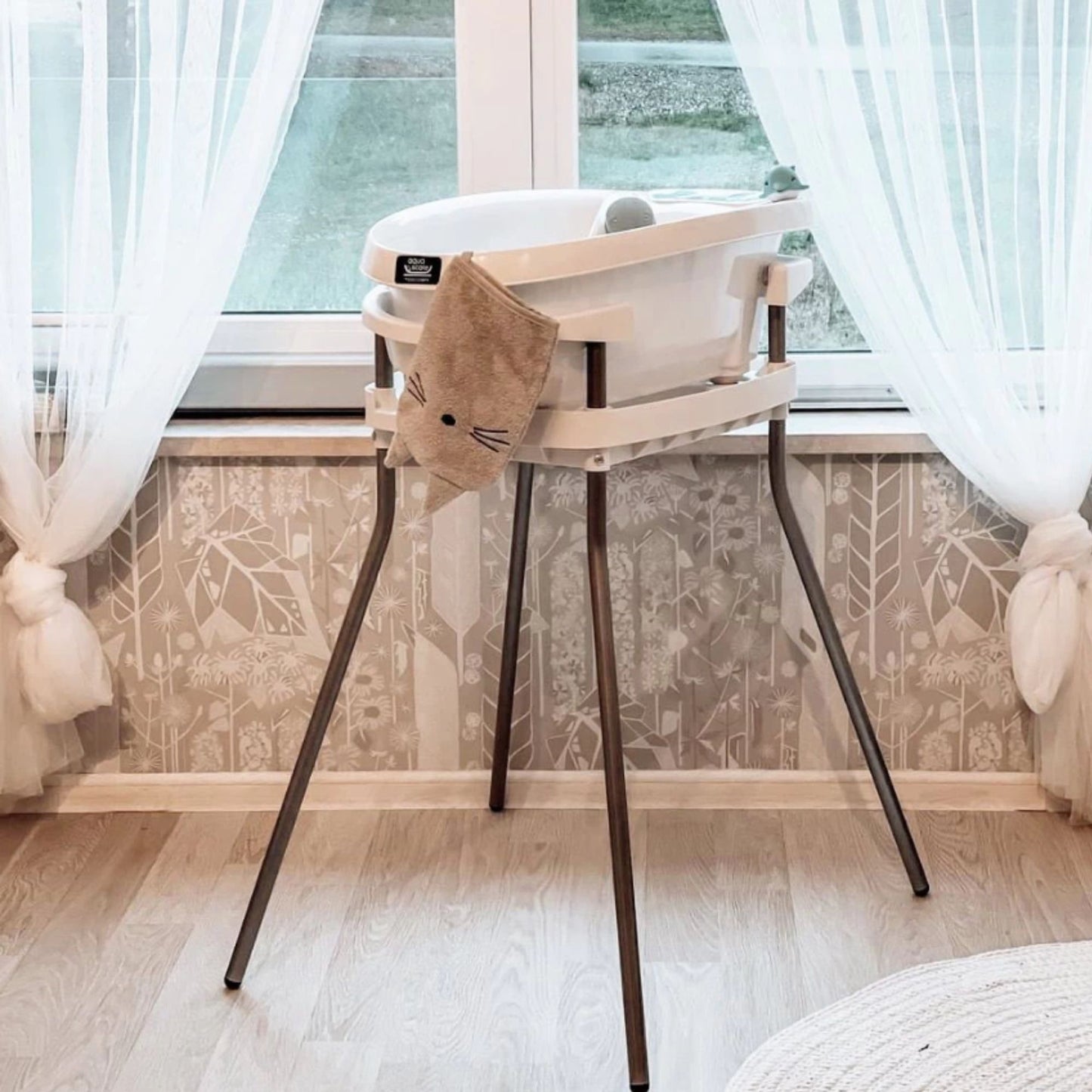 AquaScale 3in1 – Bak Mandi Bayi Digital + Timbangan & Termometer