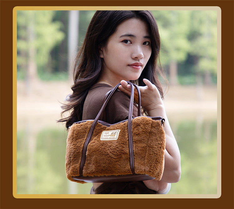 Mesuca Chip & Dale Plush Tote Bag - Tas Selempang Disney Premium