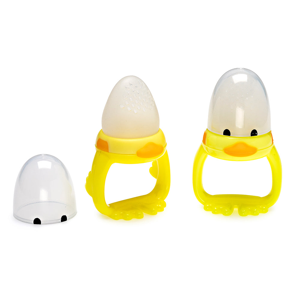Melii Baby Silicone Duck Fresh Food Feeder and Teether - Dot buah - Dot mpasi