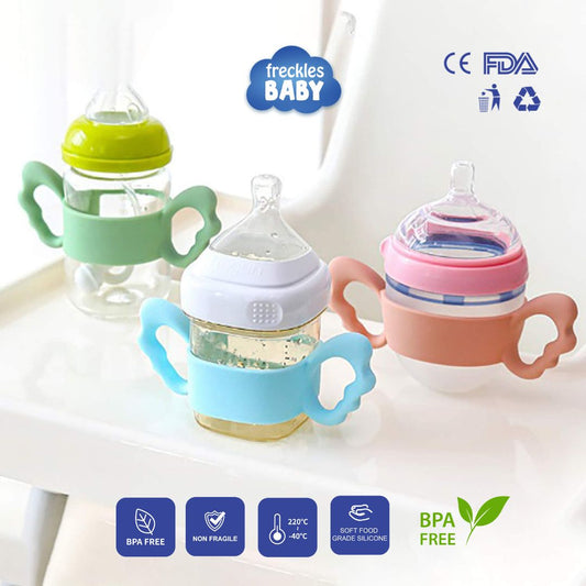 Freckles Silicone Bottle Handle - Gagang Silicon Botol Minum Susu Anak