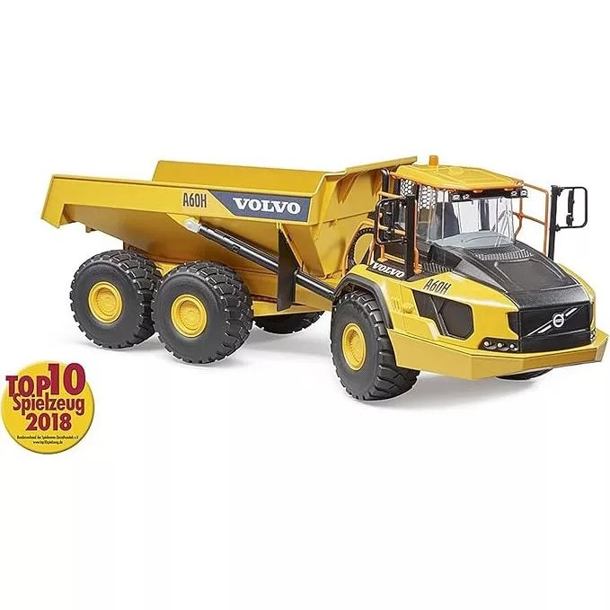 Bruder 2455 Truck Volvo Dumper A60H - Mainan Miniatur Truk Konstruksi