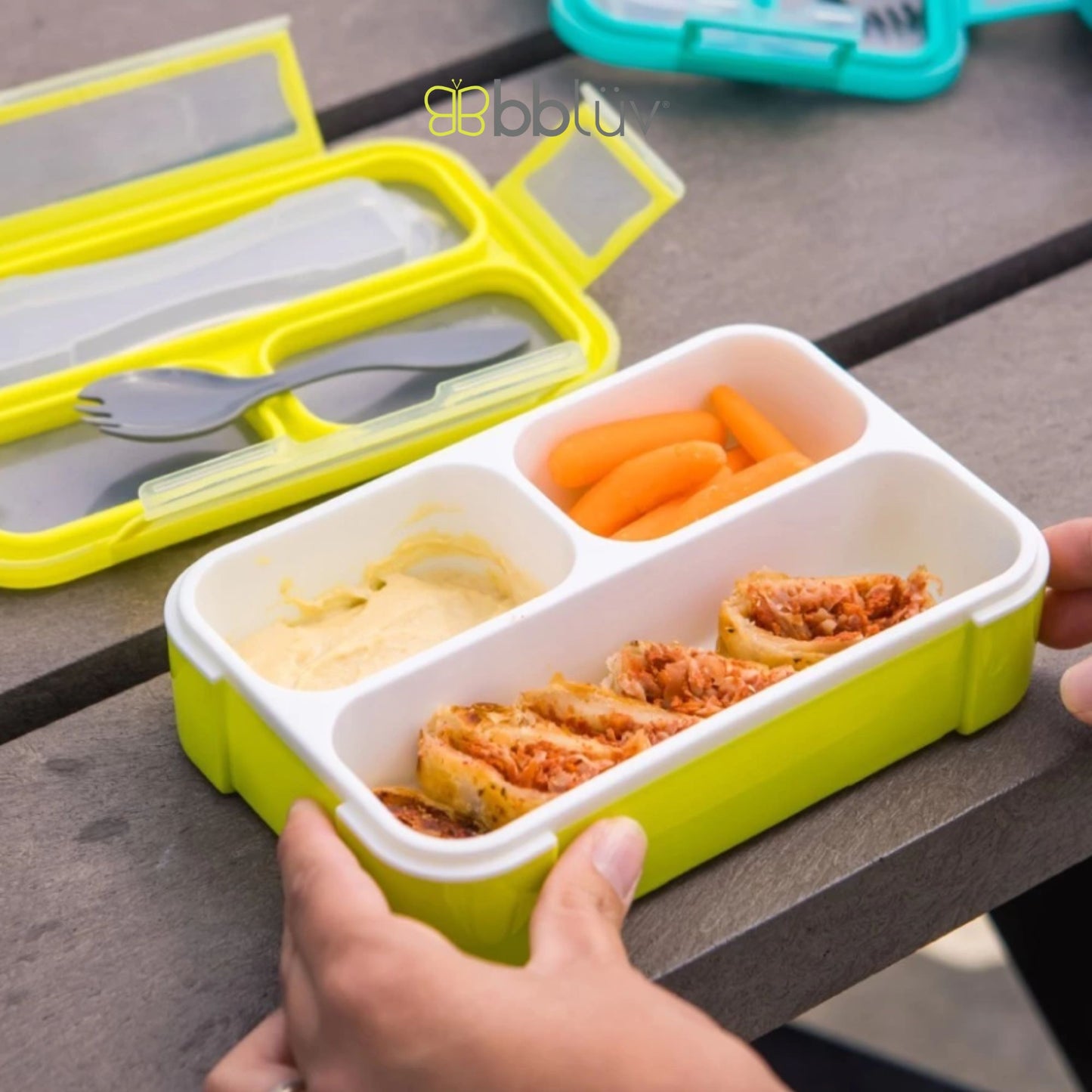 Bbluv Bento Complete Sealed Lunchbox - Kotak Makan Anak Anti Bocor