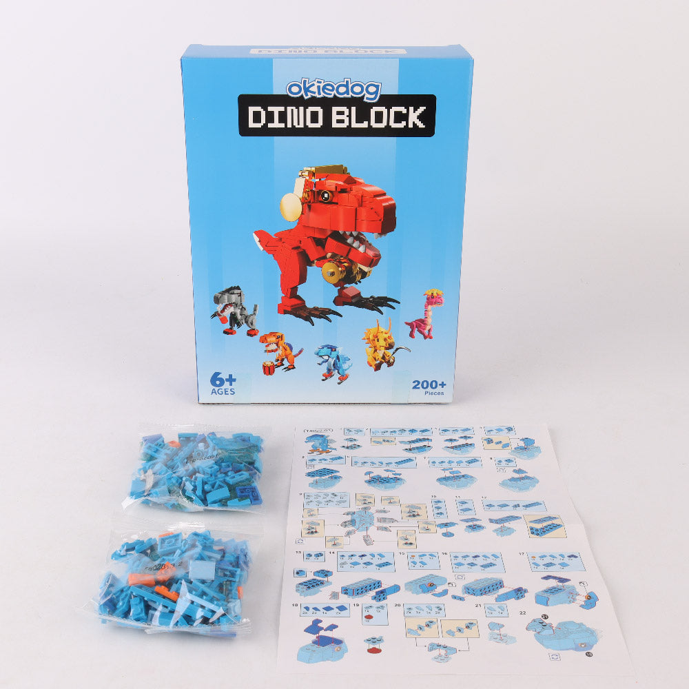 Okiedog Dino Block - Mainan Balok Susun Brick Block Anak DIY
