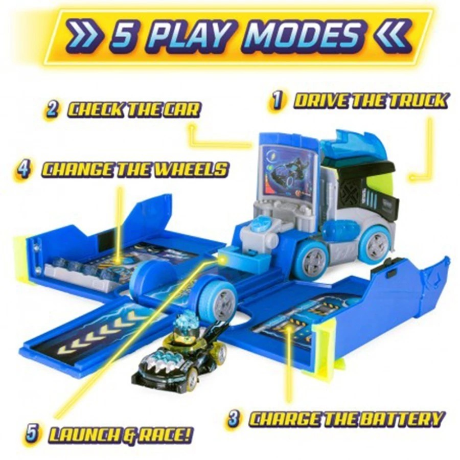 T-Racers S Playset X-Racer Turbo Truck - Mainan Mobil dengan Playmate Race