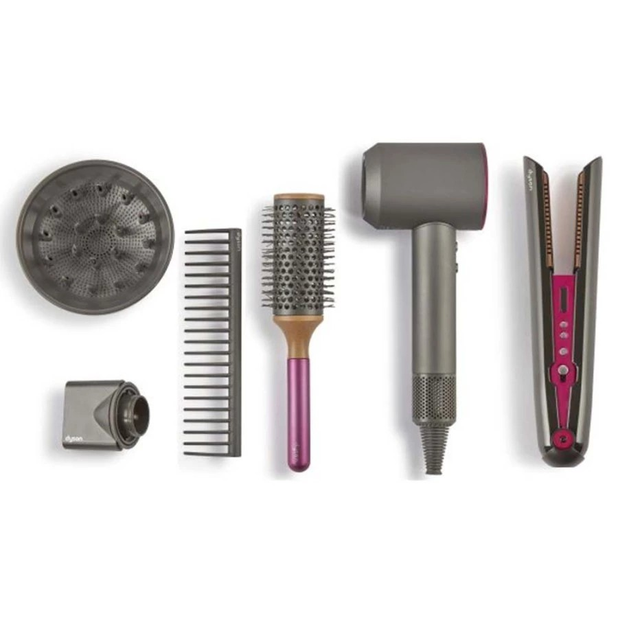 Dyson Supersonic & Corrale Deluxe Styling Set - Mainan Salon Hairdryer & Catok Anak Perempuan
