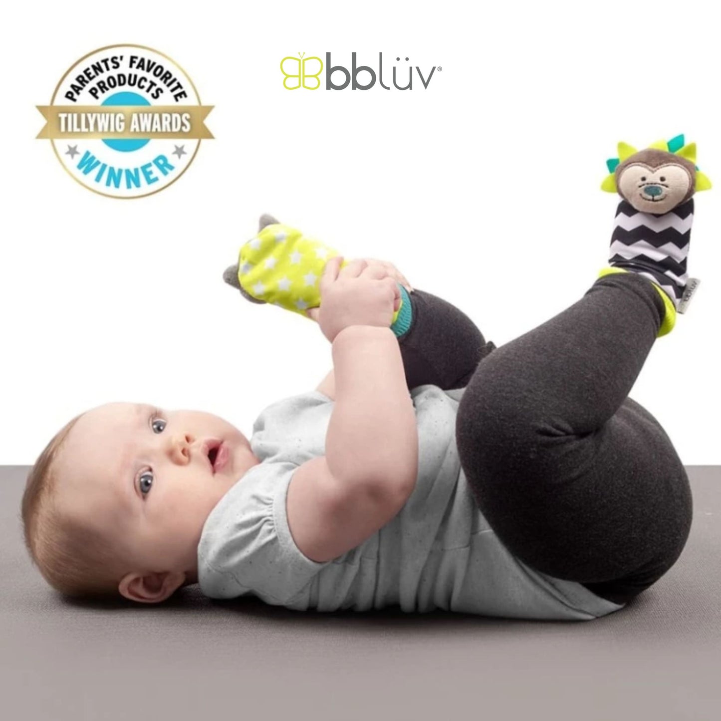 BBLUV Duo Rattle Baby Socks - Kaos Kaki dan Mainan Bayi
