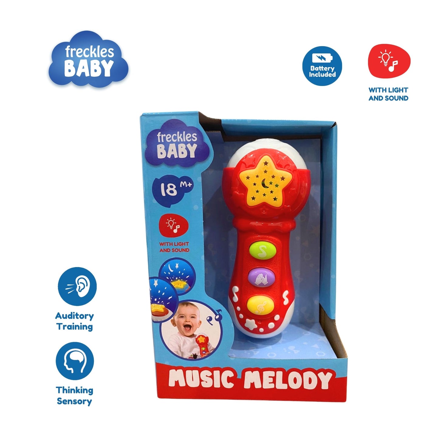 Freckles Baby Smart Toys with Light/Music and Projection
