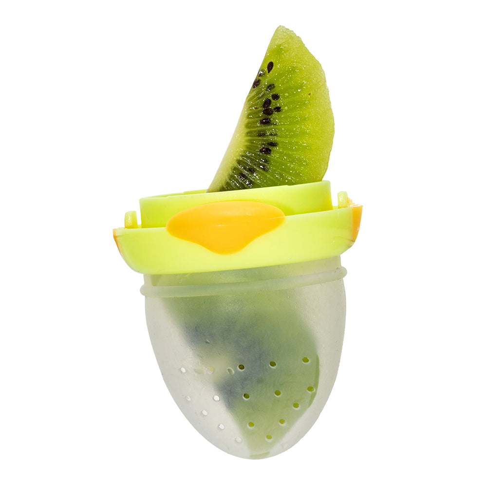 Melii Baby Silicone Duck Fresh Food Feeder and Teether - Dot buah - Dot mpasi