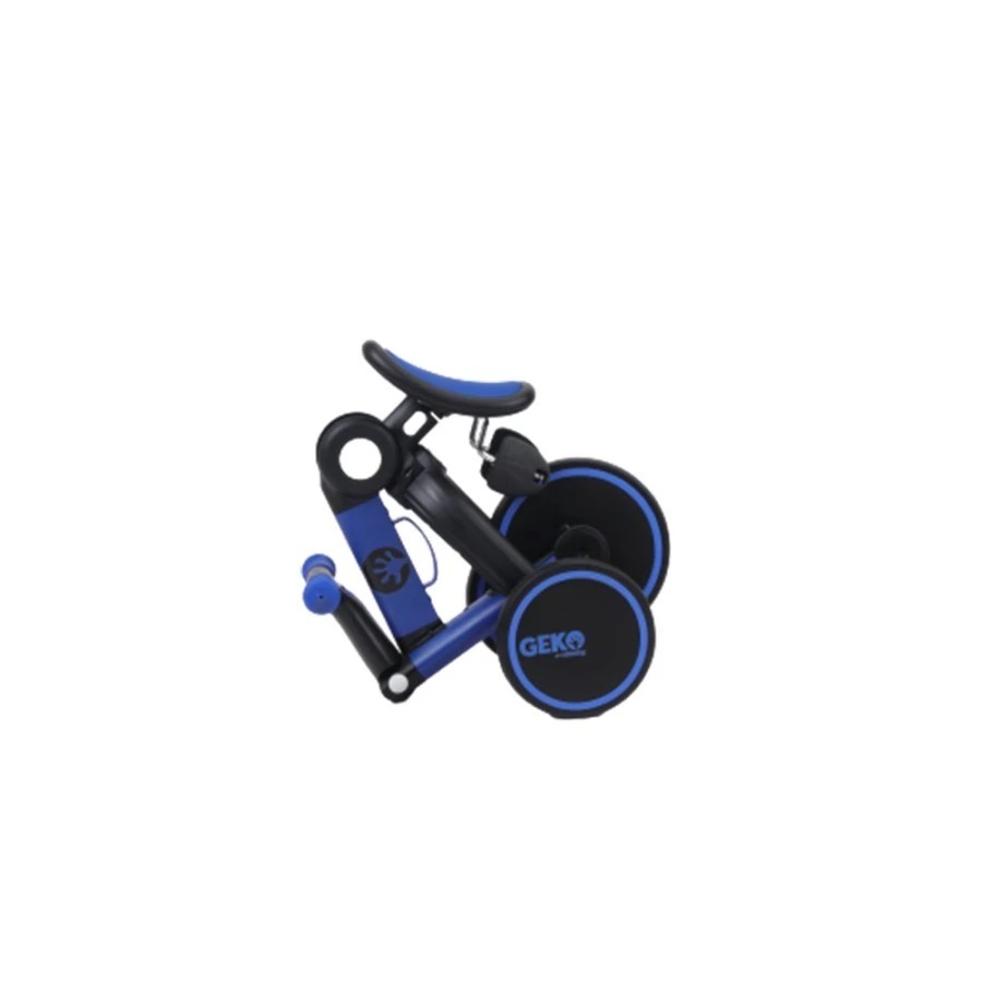 Geko 5in1 Compact Folding Trike Yellow With Stick