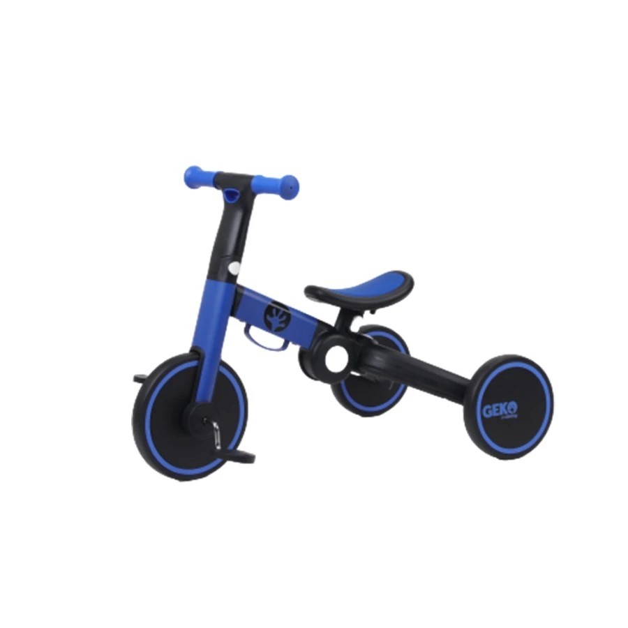 Geko 5in1 Compact Folding Trike Yellow With Stick