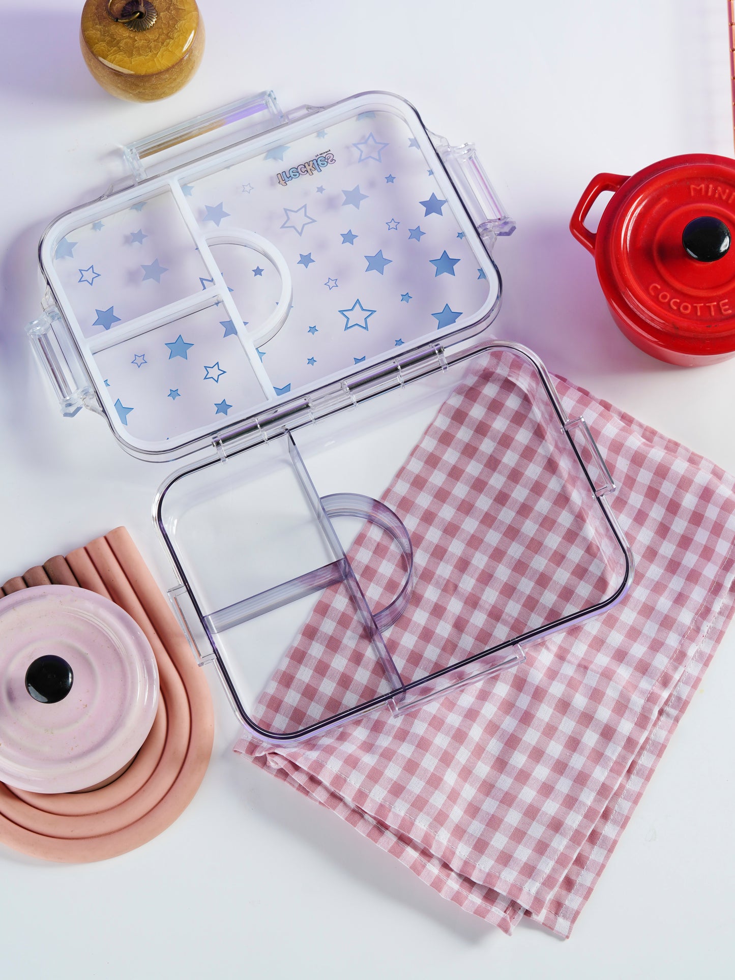 Freckles Clear Lunch Box