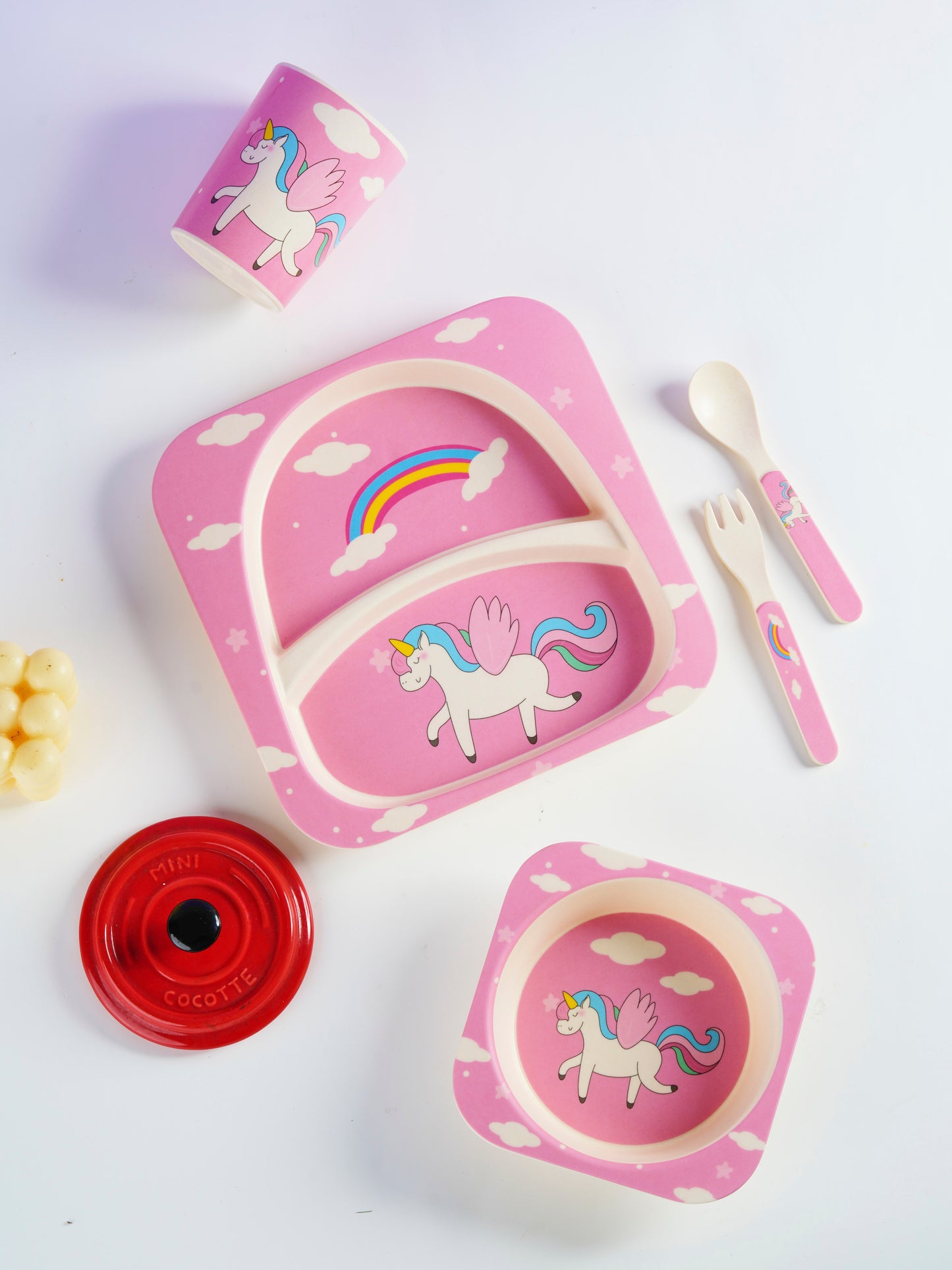 Freckles Bamboo Tableware Feeding Set 5in1