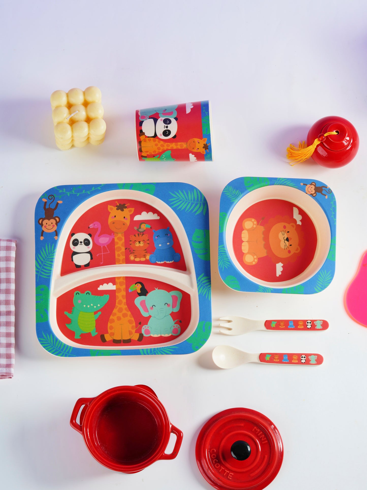 Freckles Bamboo Tableware Feeding Set 5in1