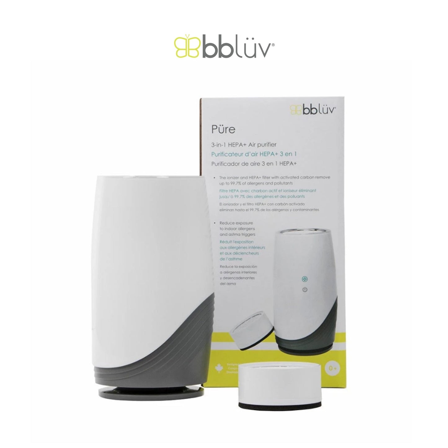 Bbluv Pure 3in1 HEPA+ Air Purifier - Alat pembersih udara