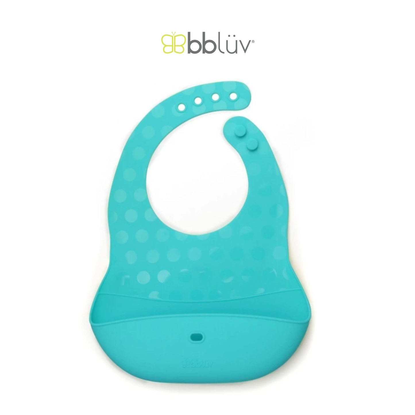 Bbluv Poket Portable Silicone Feeding Set - Celemek Silikon Makan Anak Bayi