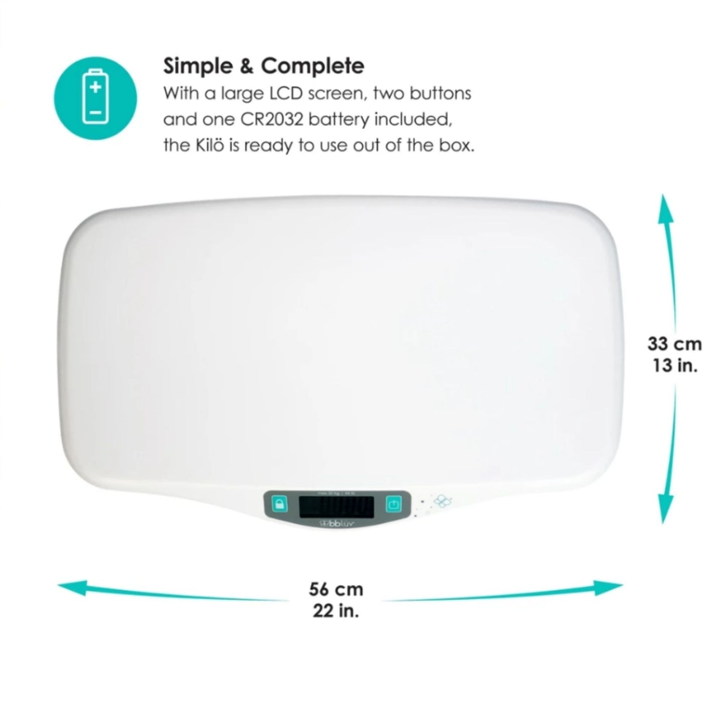 Bbluv Kilö Digital Baby Scale - Timbangan Bayi Digital