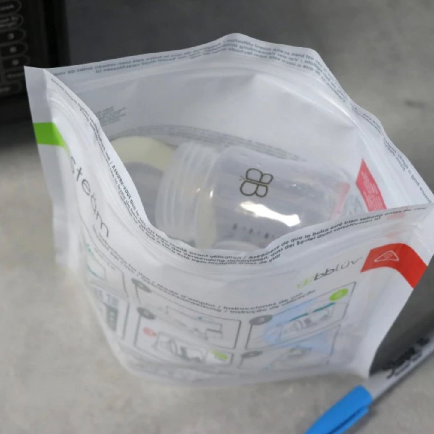 Bbluv Steam Microwave Quick-Steam Sterilizer - Kantung Sterilizer Cepat Dengan Microwave