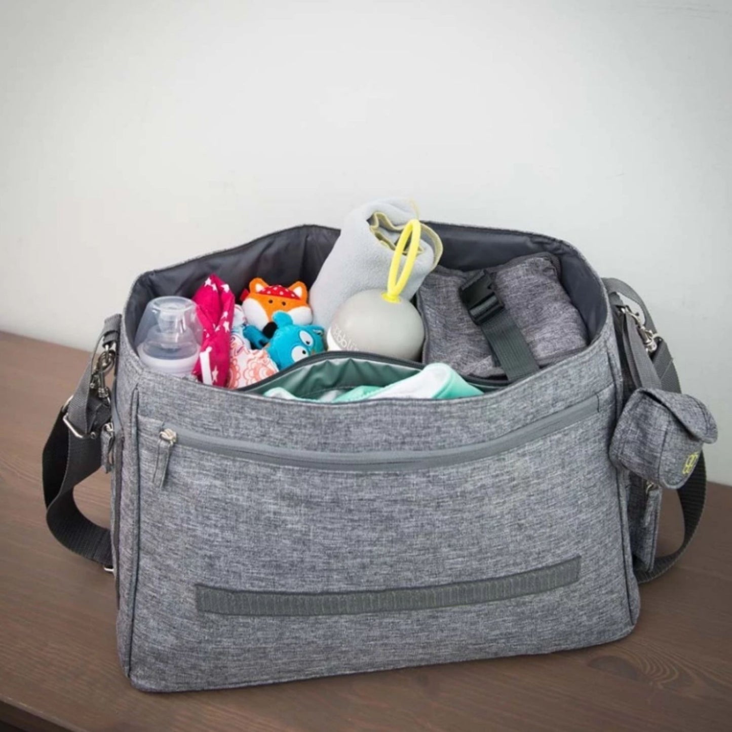 Bbluv Ultra Bag Grey Diaper Bag - Tas Perlengkapan Bayi - Tas Popok