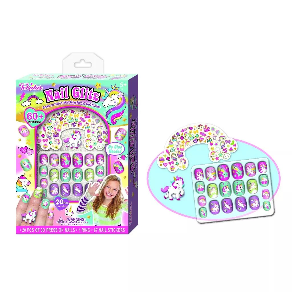 Tokidas Nail Art Collection - Mainan Aksesoris Kuku Palsu Anak