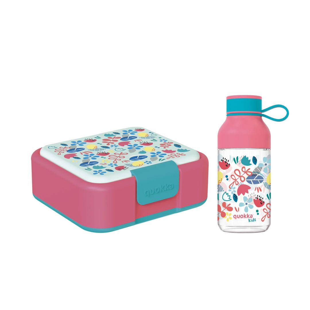 Bundling Set Quokka Sandwich Box & Quokka Ecozen Bottle Ice With Strap 430ml - Tempat Makan - Botol Minum Anak