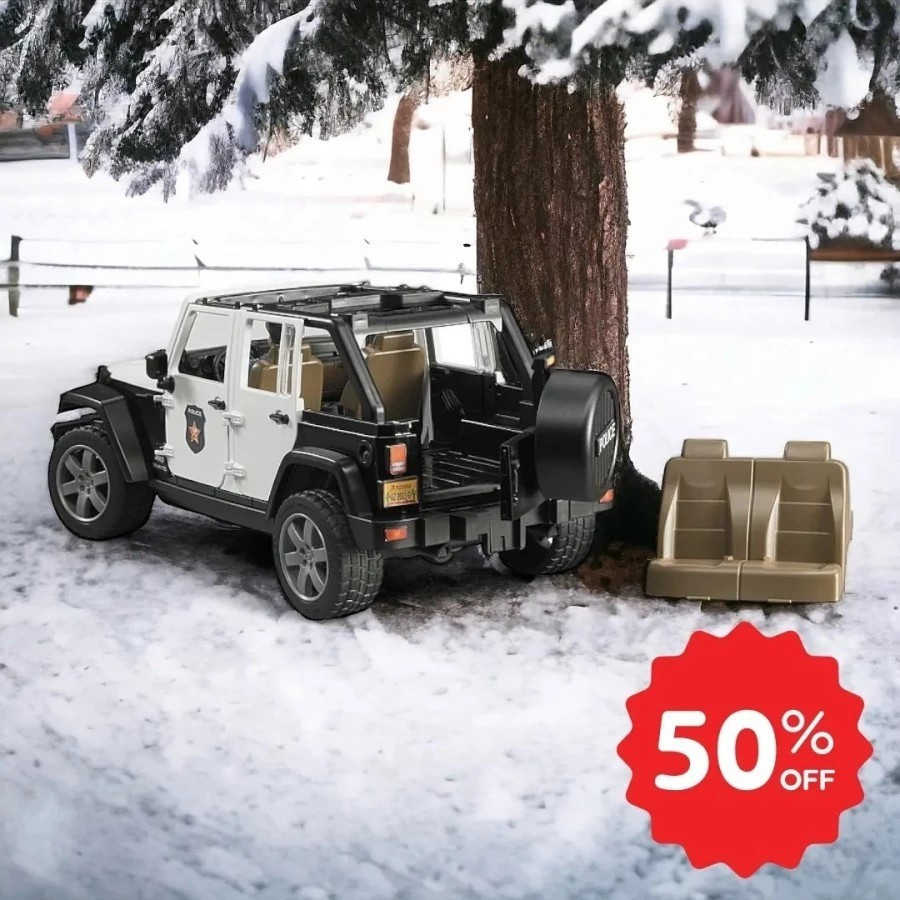 Bruder 2526 Jeep Wrangler Unlimited Rubicon Police Vehicle