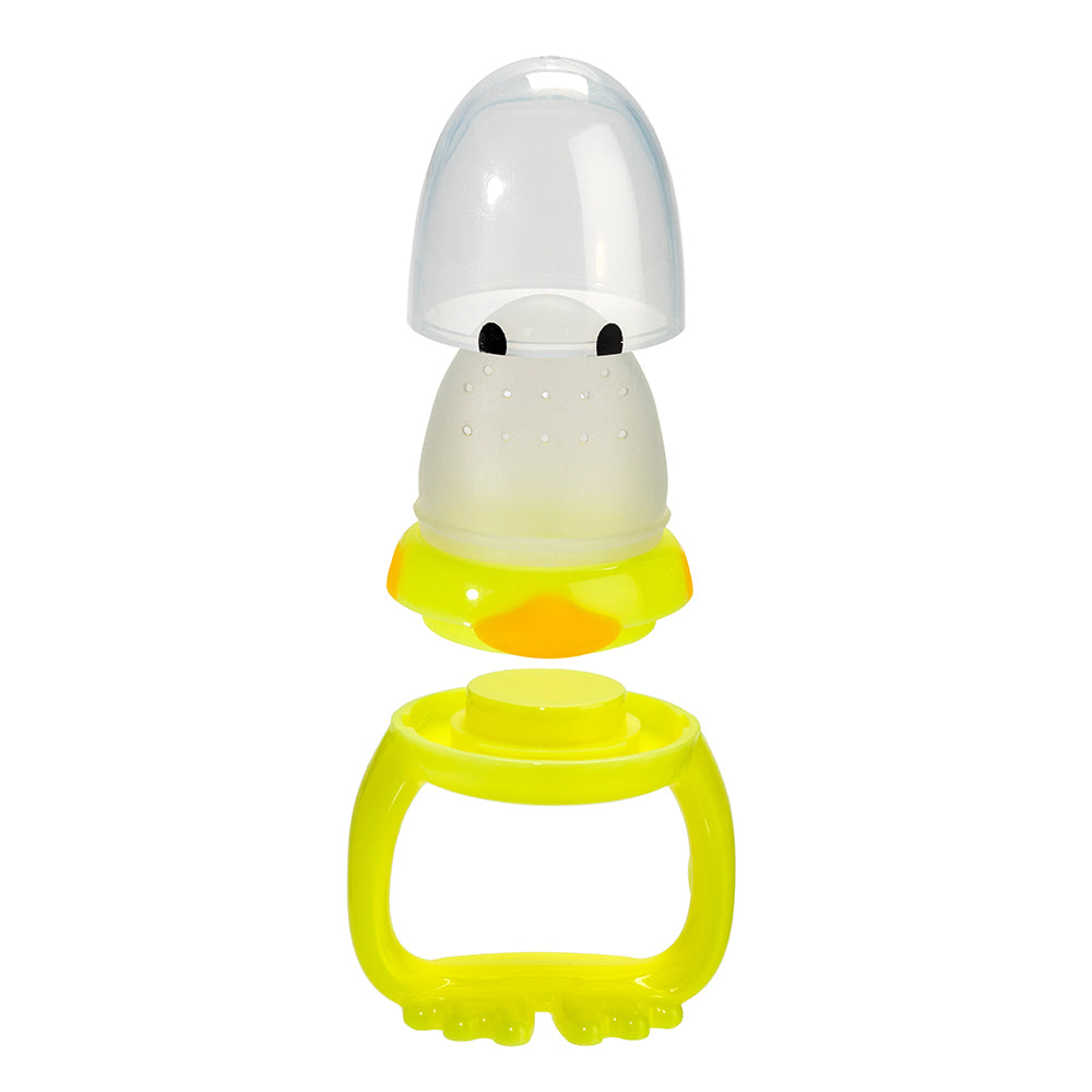 Melii Baby Silicone Duck Fresh Food Feeder and Teether - Dot buah - Dot mpasi