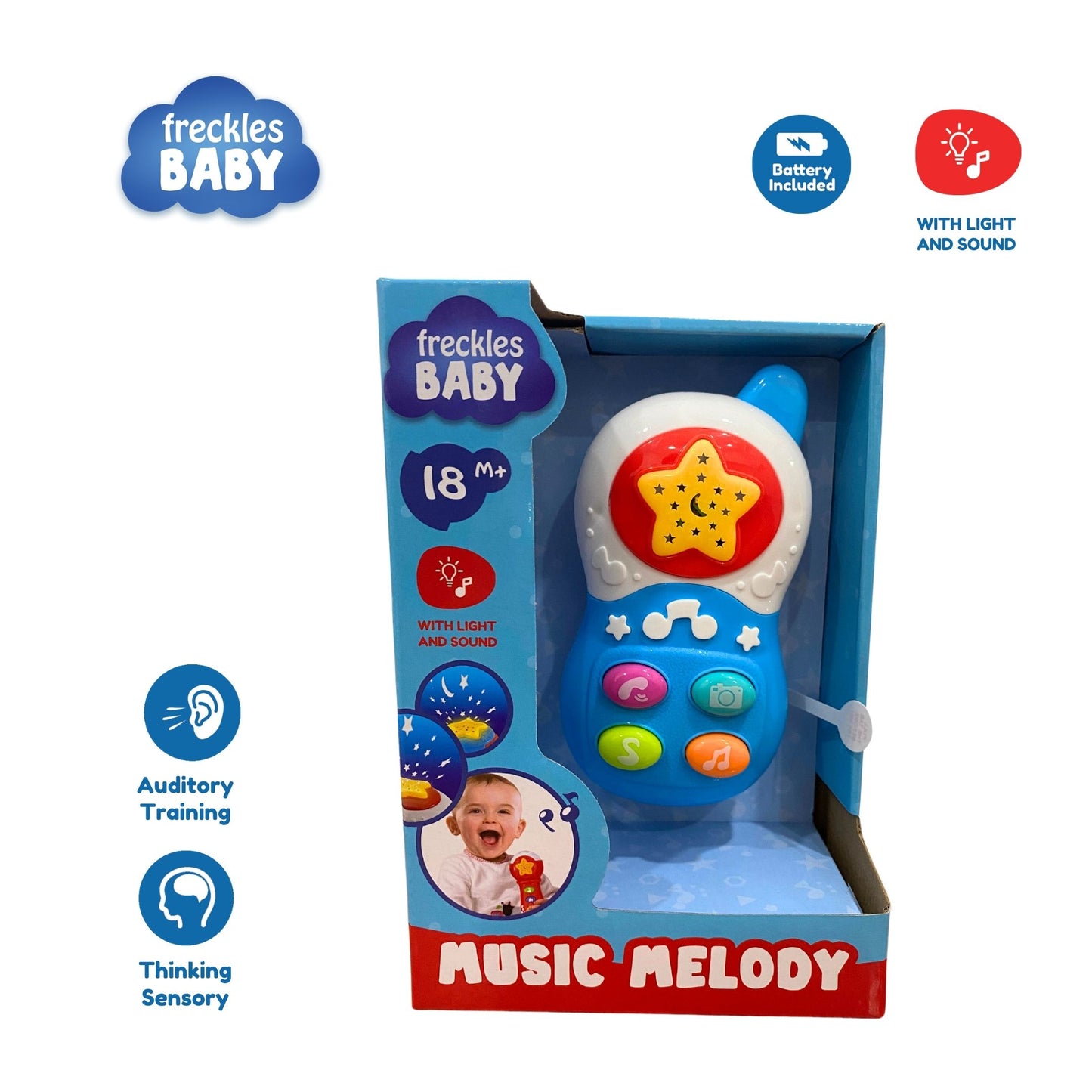 Freckles Baby Smart Toys with Light/Music and Projection
