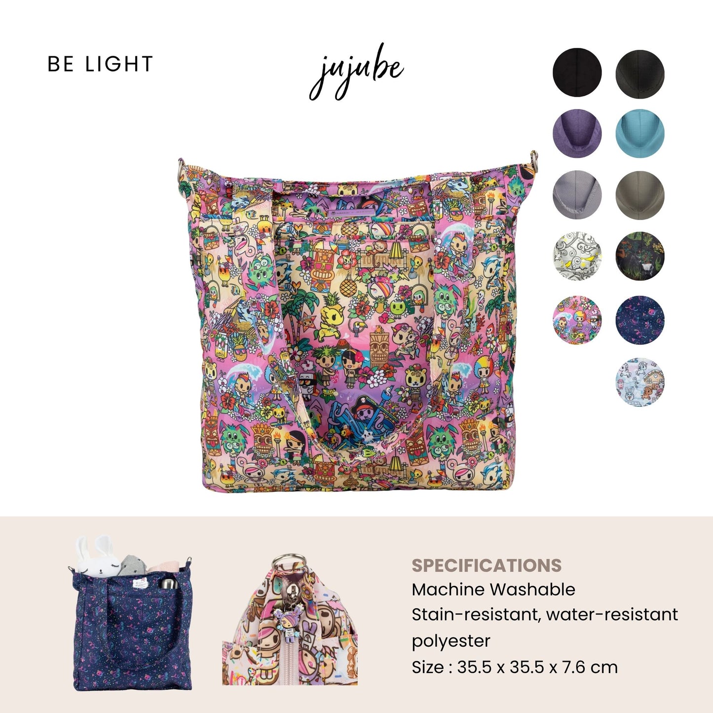 Jujube Be Light - Totebag Wanita Waterproof Premium Multifungsi