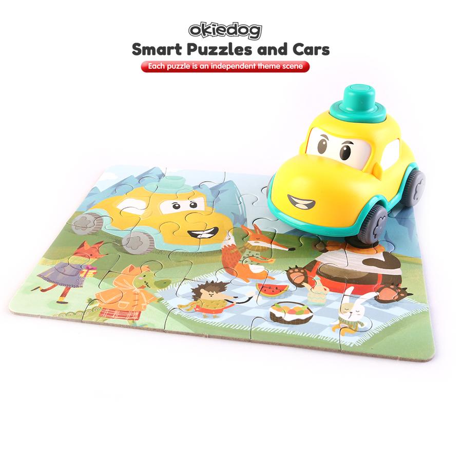 Okiedog Smart Puzzle & Cars - Mainan Bongkar Pasang Anak
