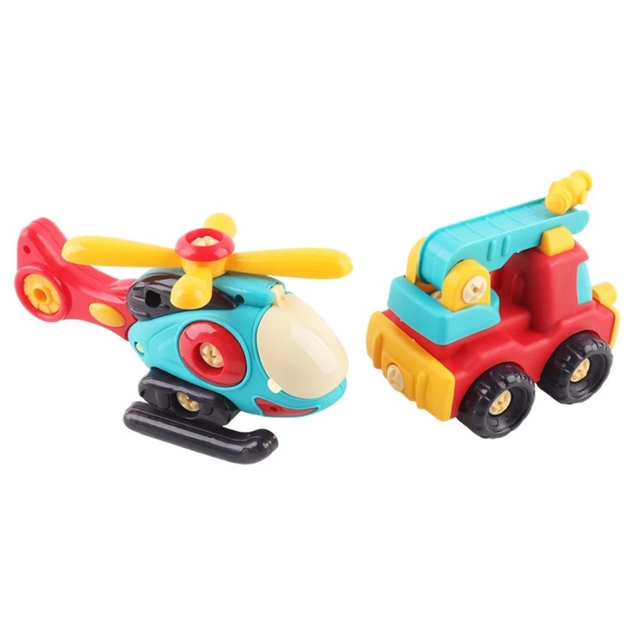 Okiedog DIY Transport Twin Pack - Mainan Edukasi Anak Bongkar Pasang