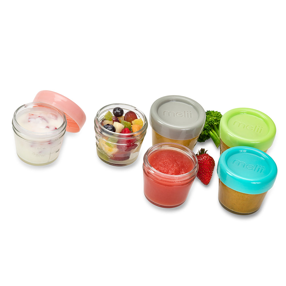 Melii Baby Glass Food Container - Toples kaca tempat penyimpanan makanan