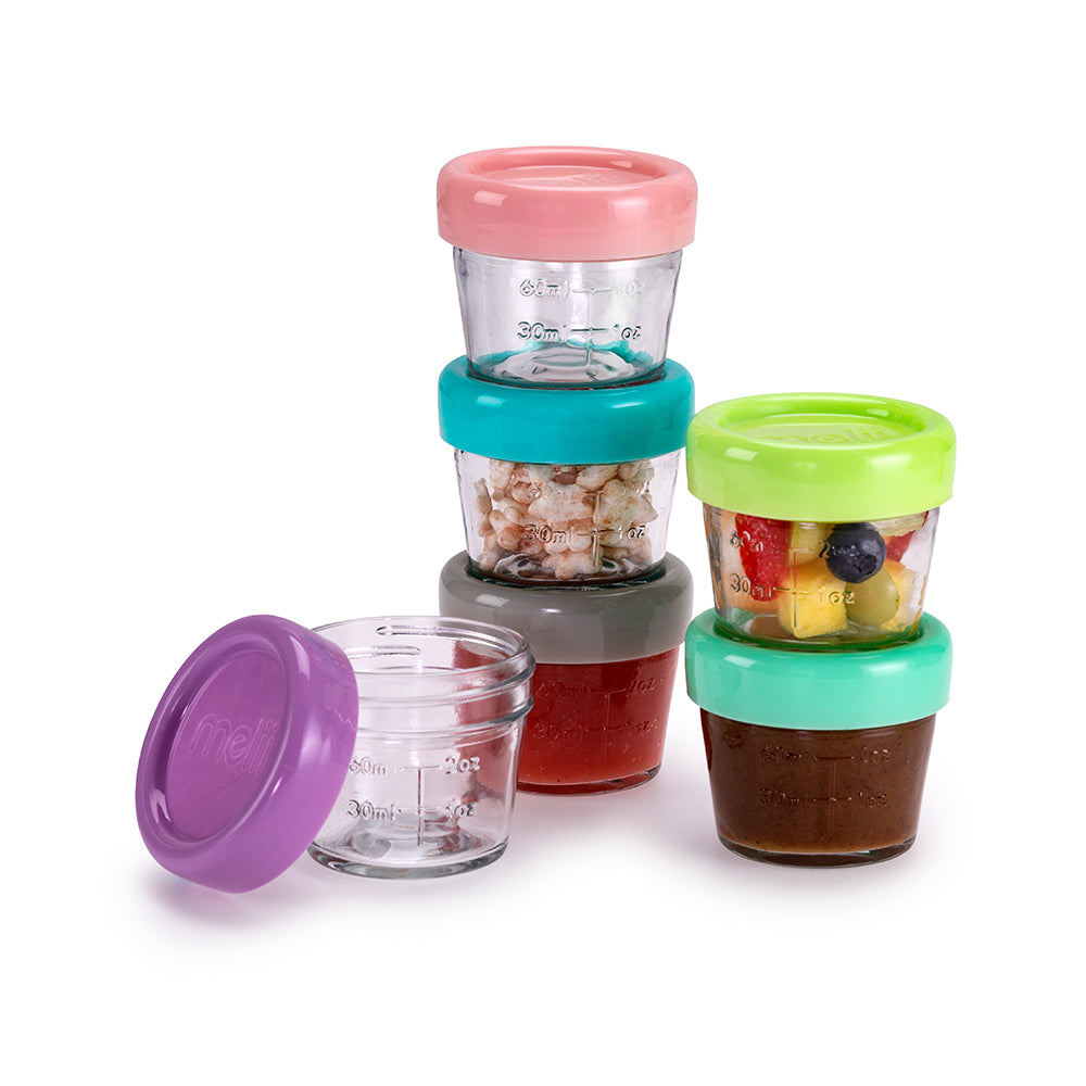 Melii Baby Glass Food Container - Toples kaca tempat penyimpanan makanan