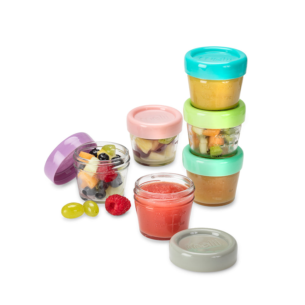 Melii Baby Glass Food Container - Toples kaca tempat penyimpanan makanan