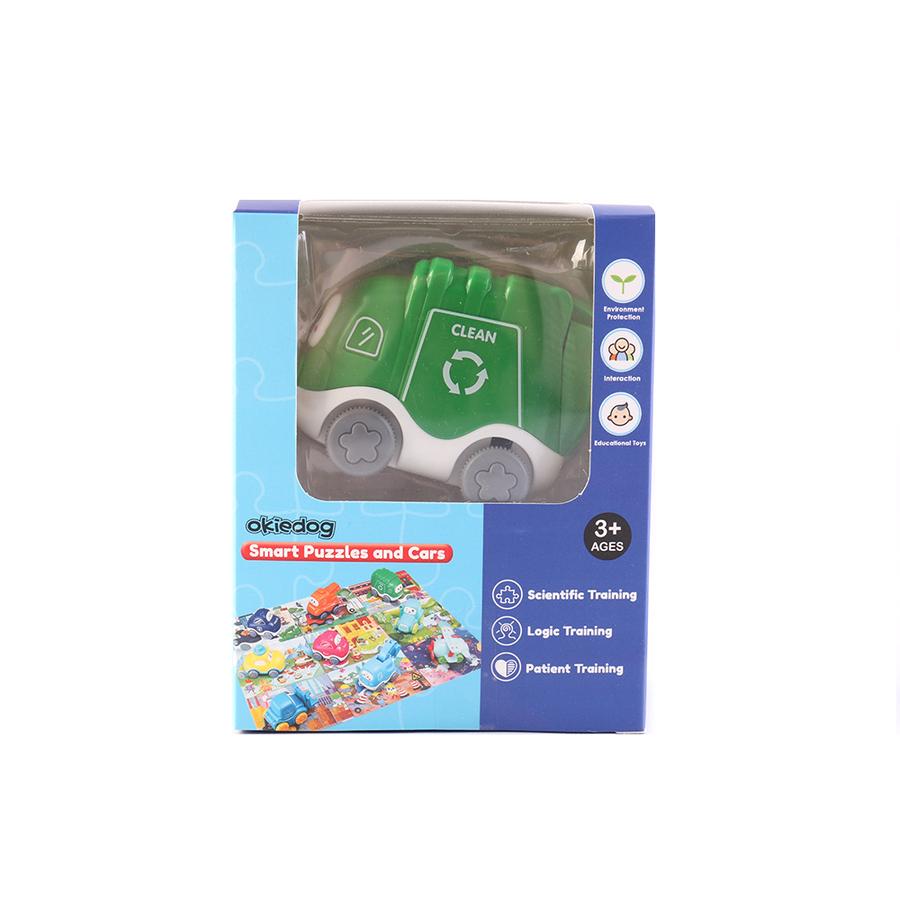 Okiedog Smart Puzzle & Cars - Mainan Bongkar Pasang Anak