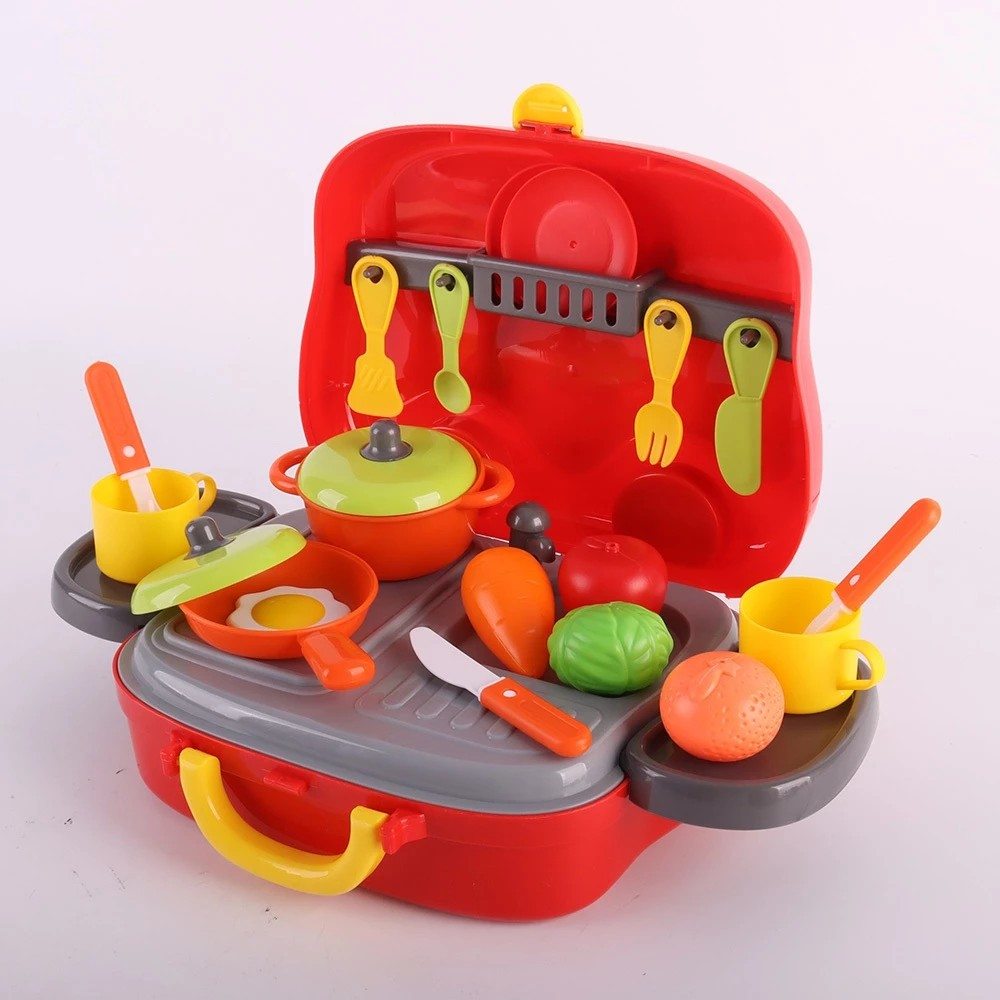 Okiedog Kitchen Toy Hand Carry Box - Mainan Tas Peralatan Dapur Anak