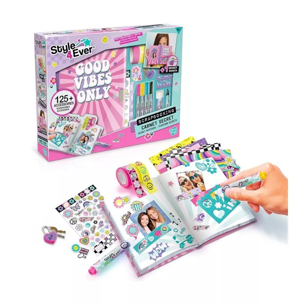 Canal Toys Scrapbooking Secret Portofolio - Mainan Aksesoris Stiker Warna Warni