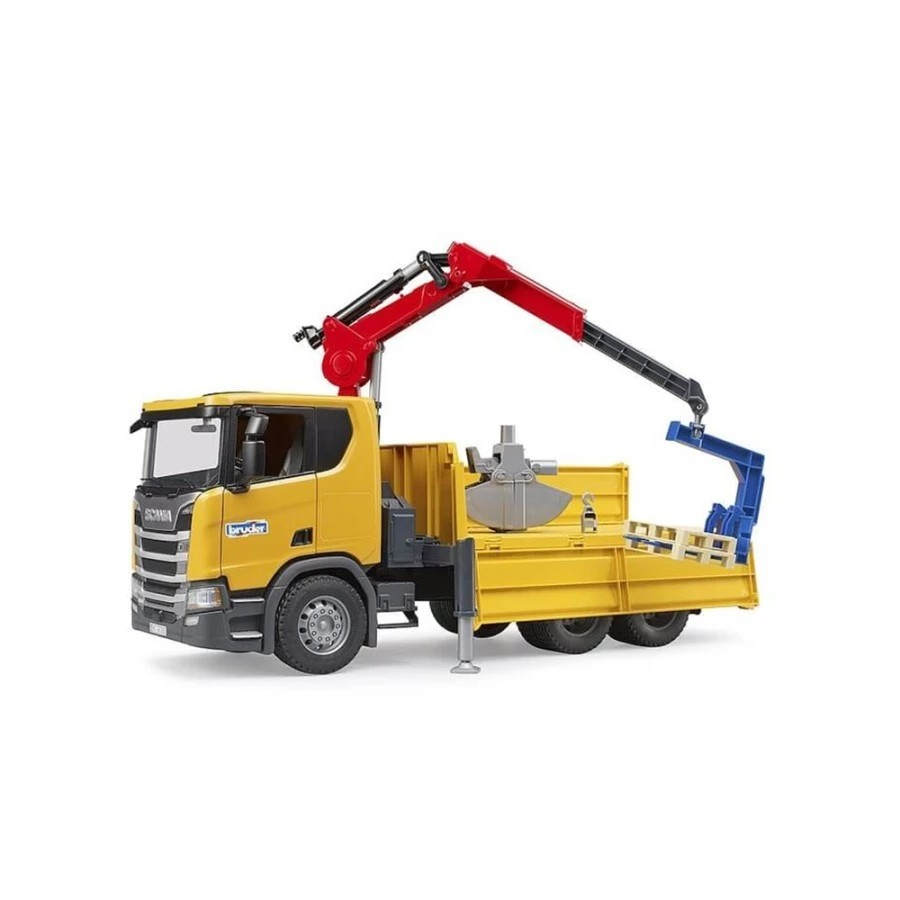 Bruder 3551 Scania Super 560R Cattle Transportation - Mainan Miniatur Truk Angkut Hewan