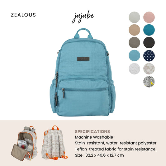 Jujube Zealous Diaper Bag - Tas Popok Ransel Perlengkapan Bayi Multifungsi