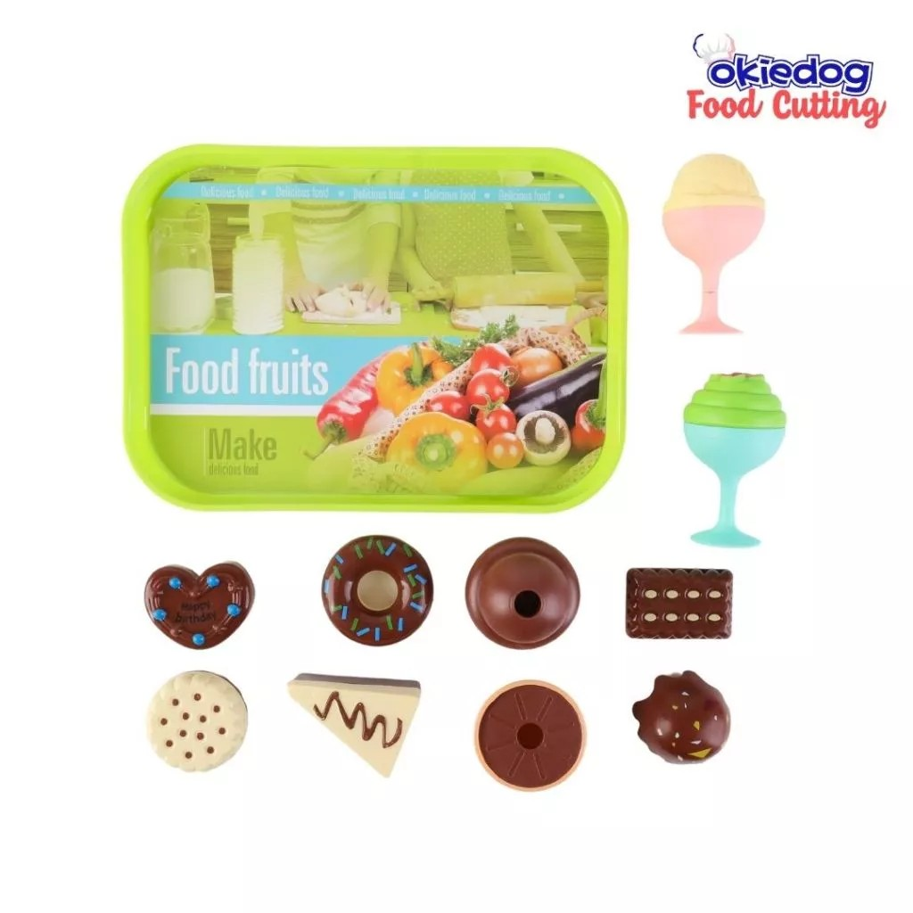 Okiedog Food Cutting - Mainan Buah & Sayur Potong Anak Perempuan