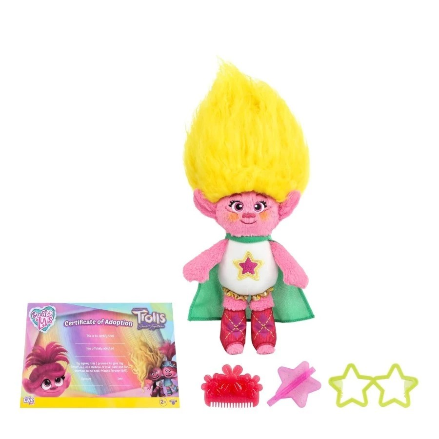 Scruff A Luvs Little Live SAL Trolls - Mainan Boneka Hewan Peliharaan Surprise
